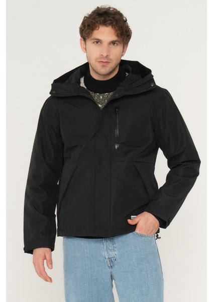 Jormont Shell Jacket Erkek Siyah Mont 12238882-Black
