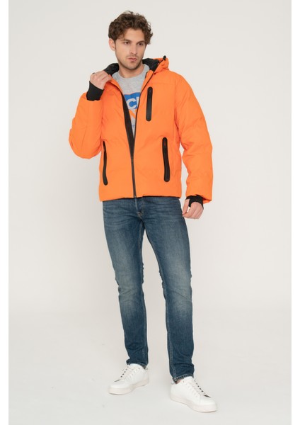 Jcoheat Puffer Jacket Sn Turuncu Erkek Mont 12215507-Manda