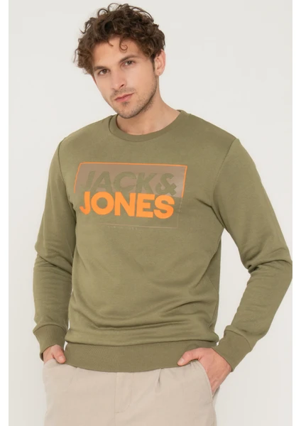 Jack & Jones Jcobox Sweat Crew Neck Fst Haki