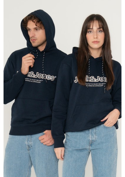 Logo Baskili Kapüsonlu Sweatshirt - Lakewood