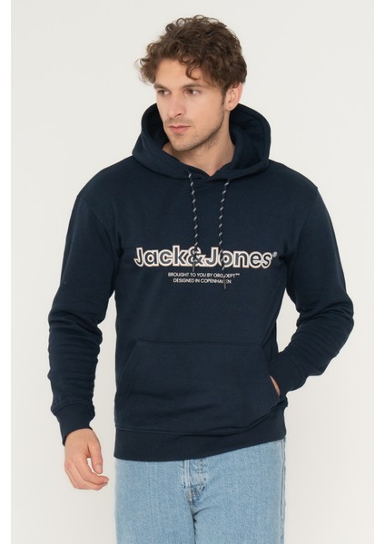 Logo Baskili Kapüsonlu Sweatshirt - Lakewood