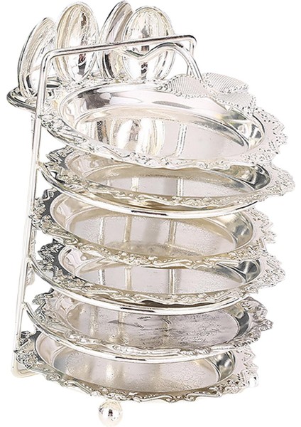 Çok Amaçlı Yemek Takımı Tabak Kaşık Düğün Ev Için Argent 23.6X14.2CMX10.6CM (Yurt Dışından)