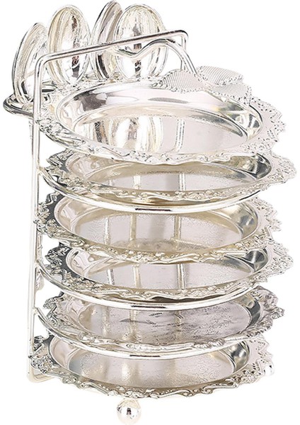 Çok Amaçlı Yemek Takımı Tabak Kaşık Düğün Ev Için Argent 23.6X14.2CMX10.6CM (Yurt Dışından) modelleri