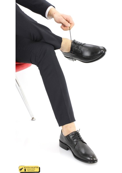 Erkek Deri Neolit Taban Bağcıklı Siyah Klasik Ayakkabı ER23/A015 modelleri