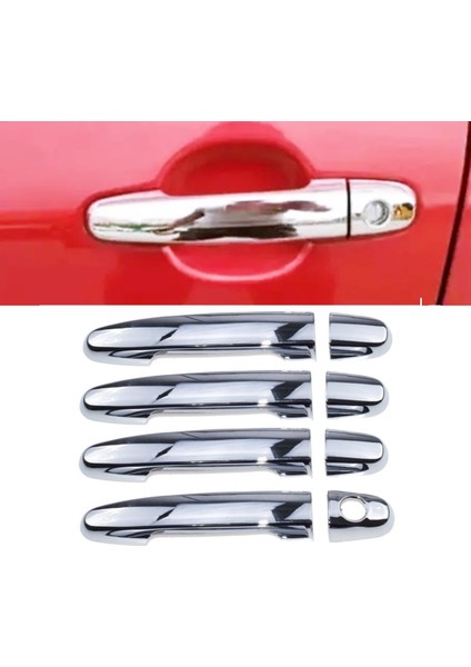 Toyota Verso 2004-2009 Arası Krom Kapı Kolu 4 Kapı P.çelik