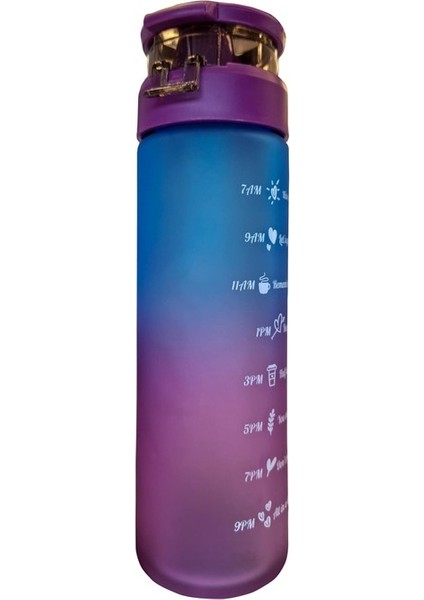 Cam Motivasyon Matarası - Pembe Geçişli fiyatları