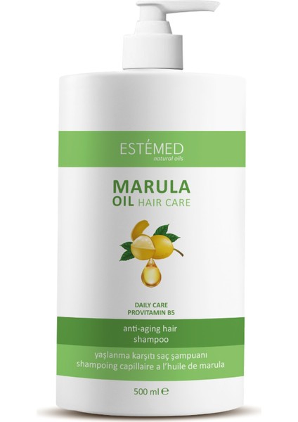 Yaşlanma Karşıtı Saç Şampuanı & Marula Hair Shampoo 500ml