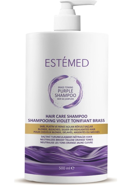 Turunculaşma Karşıtı Mor Saç Bakım Şampuan & Brass Toning Purple Shampoo 500ml