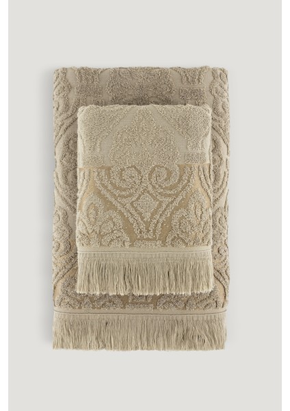 Hürrem Jakarlı 2lı Banyo Setı Mavı 90X150 50X80