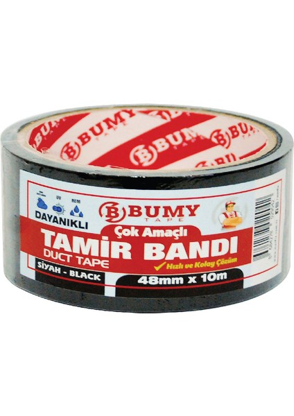 Tamir Bandı 48 mm x 10 mt / Siyah