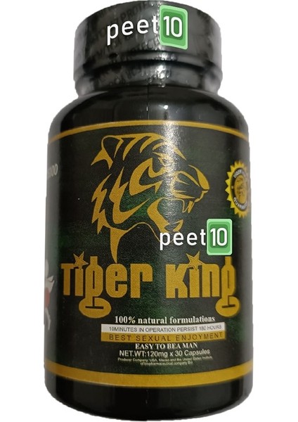 PEET10 Tiger King Ürünü 60 Kapsül