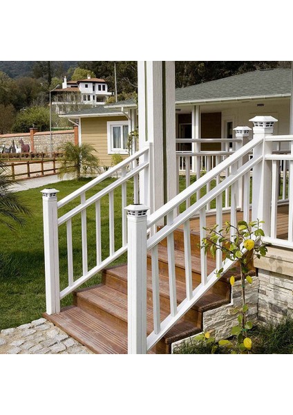 4x Güneş Direk Başlığı Işıkları 2 Aydınlatma Modu LED Güverte Çit Başlığı Işıkları 4x4 Ahşap Direkler Için Bahçe Dekorasyon Sıcak Beyaz (Yurt Dışından) indirimleri