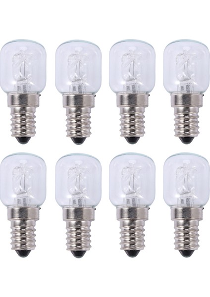 8x E14 Yüksek Sıcaklık Ampul 500 Derece 25W Halojen Kabarcık Fırın Ampul E14 250V 25W Kuvars Ampul (Yurt Dışından)