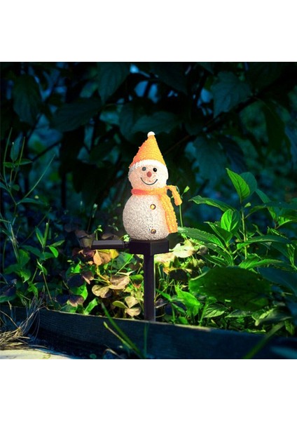 2x Kardan Adam Güneş Işıkları Noel Güneş Enerjili LED Kardan Adam Işık Dekor Açık Bahçe Bahis Lambaları Noel Sarı (Yurt Dışından) fırsatları