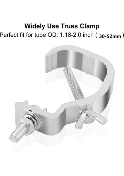 Kafes C Kelepçesi 1.18-2 Inç, 10 Paket Sahne Işıkları Kafes Kelepçeleri, 30-50MM Od Tüp Için Fit, Dj Aydınlatma Için Yük 55LB C Kelepçesi (Yurt Dışından)