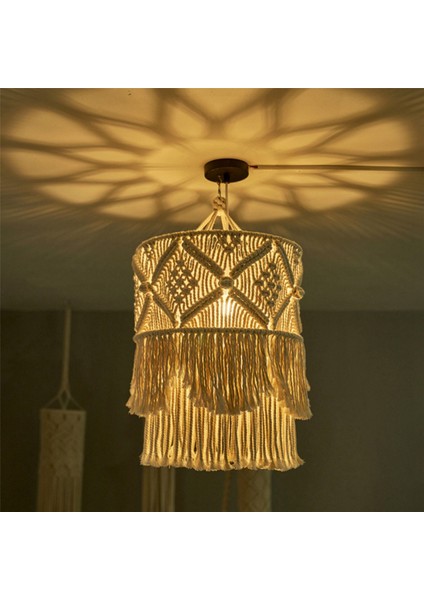 3x El Yapımı Duvar Halısı Abajur Bohemia Makrome Boho Dekor El Sanatları Püskül Goblen Arka Plan Başlık Asılı (Yurt Dışından) indirimleri