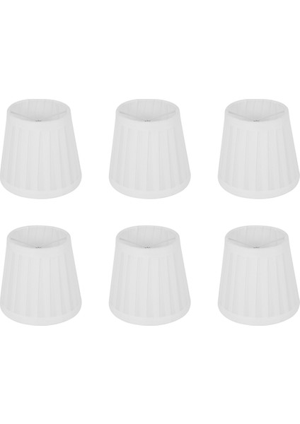 6x Vintage Kumaş Abajur Masa Masa Yatak Lambası Kapak Tutucu Avize Beyaz (Yurt Dışından) indirimleri