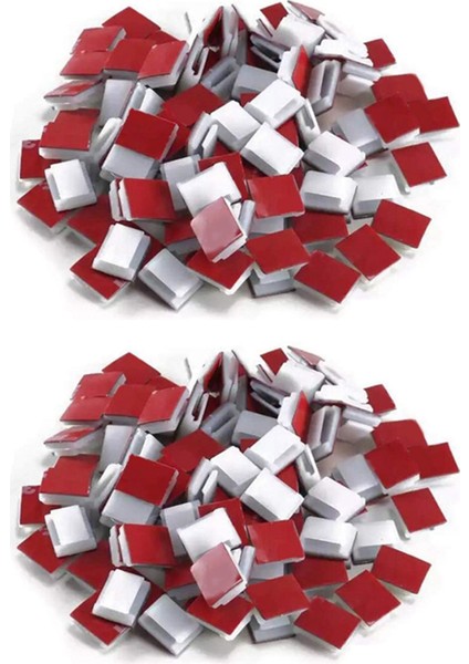 Kendinden Yapışkanlı LED Şerit Işık Montaj Braketleri ve Klipsleri,led Işık Şeridi Klipsleri,led Şerit Işık Tutucu (200'LÜ Paket Beyaz) (Yurt Dışından)