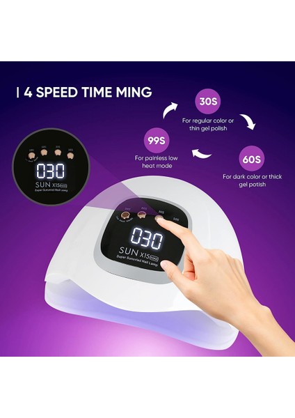 66LED Tırnak Kurutma Lambası Uv LED Tırnak Kurutucu Manikür Makinesi Kür Jel Lehçe Tırnak Lambası Sensörlü, Abd Plug (Yurt Dışından) fırsatları