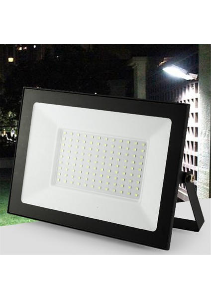 Us Plug, 2 Adet Dış Mekan Projektörü, 100W LED Çalışma Işığı, Su Geçirmez Dış Güvenlik Işıkları, Dış Projektörler, 6500K (Yurt Dışından)