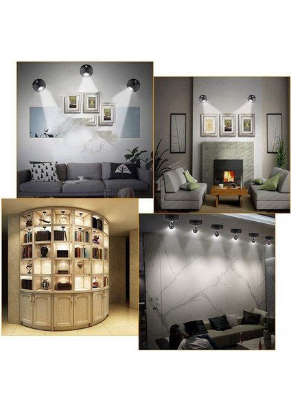 Kablosuz Spot Işığı Iç Mekan, Kumandalı Vurgu Işıkları Tablolar Için Sanat Işıkları, Uzaktan Kumandalı LED Duvar Işığı (4 Paket, B) (Yurt Dışından) indirimleri