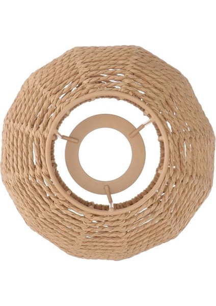 4x Ev Aydınlatma Rattan Lamba Kapağı El Yapımı Dokuma Avize Retro Abajur Aile Yanı Abajur Dekoratif Avize (Yurt Dışından)