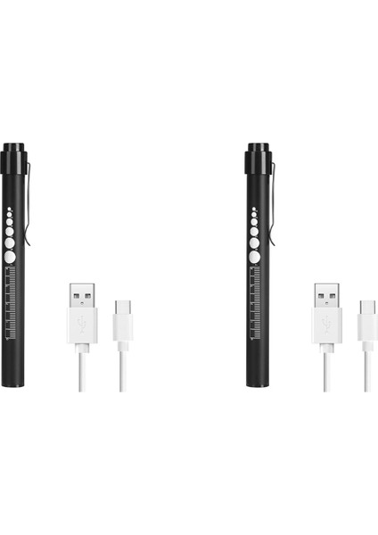 Öğrenci Ölçer LED Penlights ile 2x Şarj Edilebilir Kalem Işık, Hemşireler Hemşirelik Öğrenci Için USB Şarj Edilebilir Penlight Hediyeler (Yurt Dışından) fiyatları