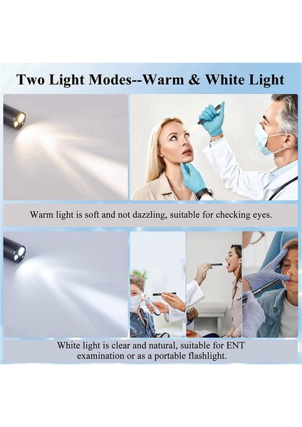 Öğrenci Ölçer LED Penlights ile 2x Şarj Edilebilir Kalem Işık, Hemşireler Hemşirelik Öğrenci Için USB Şarj Edilebilir Penlight Hediyeler (Yurt Dışından) modelleri