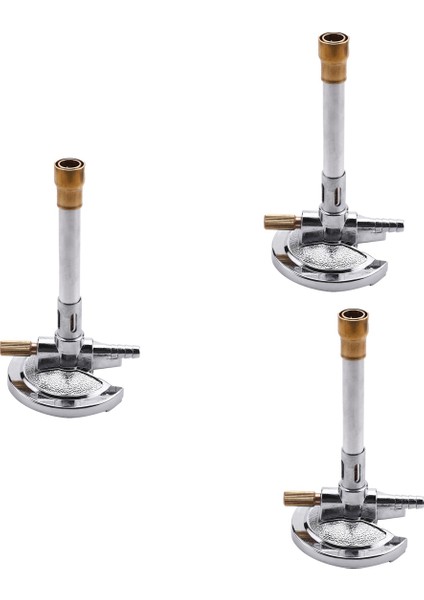 3 Adet Mini Tek Tüp Bunsen Brülör Gaz Işığı Sıvı Propan Laboratuvarı Isıtma Ekipmanları Için (Yurt Dışından)