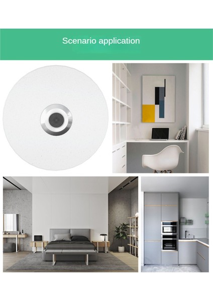 Rgb Tavan Lambaları Akıllı Modern Tavan Aydınlatma Müzik Uzaktan Uygulama Kontrolü Bluetooth Hoparlör Kapalı Dekor 26 cm (Yurt Dışından)