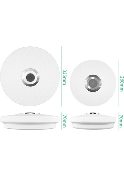 Rgb Tavan Lambaları Akıllı Modern Tavan Aydınlatma Müzik Uzaktan Uygulama Kontrolü Bluetooth Hoparlör Kapalı Dekor 26 cm (Yurt Dışından) fiyatları