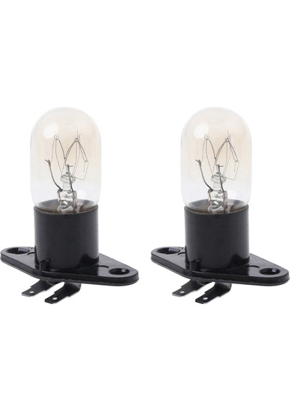 2pc Mikrodalga Fırın Küresel Işık Lambası Ampul Taban Tasarımı 250V 2A Yedek Evrensel (Yurt Dışından)