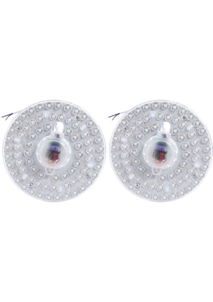 2x LED Tavan Işık Modülü Işık Kaynağı 36W Yuvarlak Yüksek Parlaklık Aydınlatma Kapalı Tavan Işık Soğuk Beyaz (Yurt Dışından)