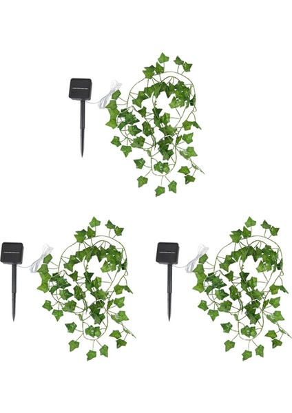 3x Güneş Işıkları Akçaağaç Yaprağı Peri Işıkları Su Geçirmez Açık Çelenk Güneş Lambası Noel Bahçe Dekorasyon Için-2m 20LED (Yurt Dışından)