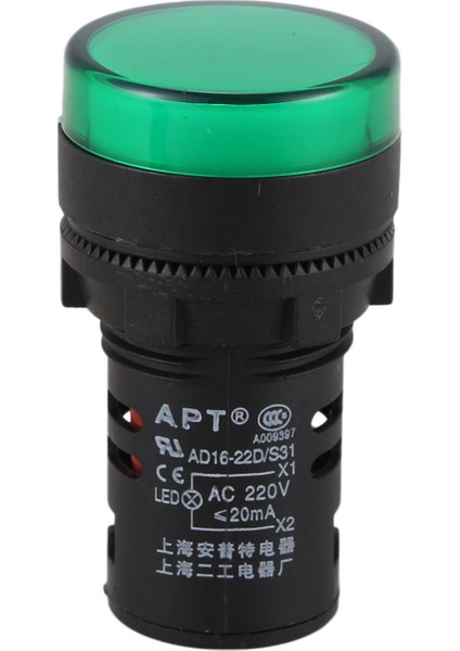 4 Adet AC220V Yeşil LED Güç Göstergesi Pilot Sinyal Işığı Lambası 22MM Dia (Yurt Dışından) fırsatları