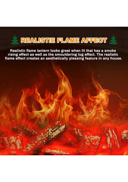 Elektrikli Şömine Fener LED Alev Günlüğü Etkisi Dikdörtgen Yangın Yeri Fener Ev Dekor Için Kapalı Noel Süsleri (Yurt Dışından) fiyatları
