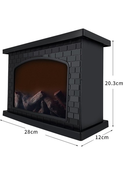 Elektrikli Şömine Fener LED Alev Günlüğü Etkisi Dikdörtgen Yangın Yeri Fener Ev Dekor Için Kapalı Noel Süsleri (Yurt Dışından) modelleri