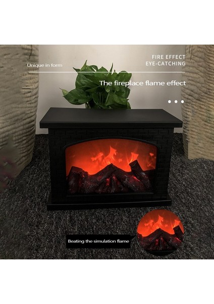 Elektrikli Şömine Fener LED Alev Günlüğü Etkisi Dikdörtgen Yangın Yeri Fener Ev Dekor Için Kapalı Noel Süsleri (Yurt Dışından) indirimleri