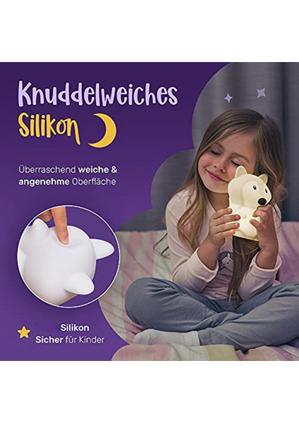 Çocuklar Için Gece Lambası - Gece Lambası Bebek - Gece Lambası Kısılabilir - Gece Lambası Çocuk Odası, Bebek Gece Lambası (Yurt Dışından)