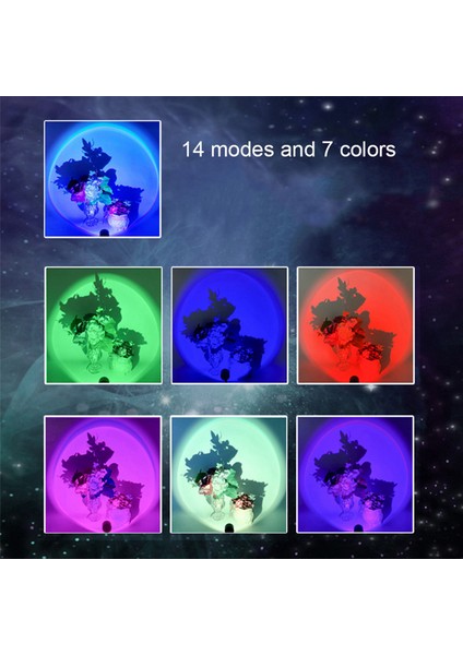 4x LED USB Günbatımı Lambası Gece Işığı Projektör Doğum Günü Partisi Dekorasyon Yatak Odası Oturma, Gün Batımı Için Taşınabilir Mood Işık (Yurt Dışından) indirimleri