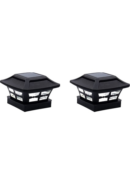 2x Güneş Direk Başlığı Işıkları 2 Aydınlatma Modu LED Güverte Çit Başlığı Işıkları 4x4 Ahşap Direkler Için Bahçe Dekorasyon Sıcak Siyah (Yurt Dışından) fiyatları