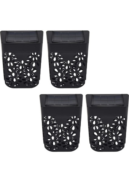 Güneş Çit Işıkları, Güneş Enerjili Bahçe Duvar Işıkları Dış Mekan Su Geçirmez Dekoratif LED Kablosuz Işıklar, Bahçe, Parti, (Sıcak Beyaz) (Yurt Dışından)