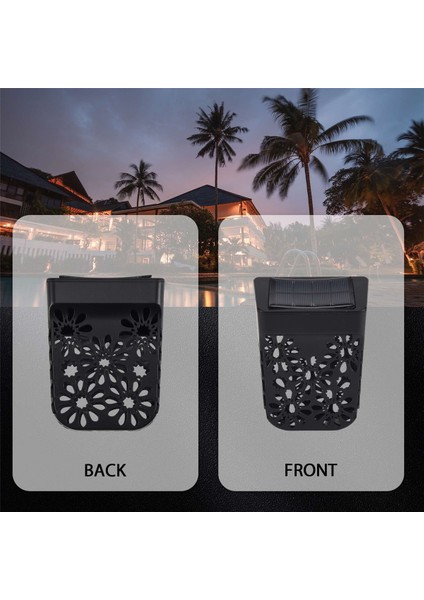 Güneş Çit Işıkları, Güneş Enerjili Bahçe Duvar Işıkları Dış Mekan Su Geçirmez Dekoratif LED Kablosuz Işıklar, Bahçe, Parti, (Sıcak Beyaz) (Yurt Dışından) modelleri