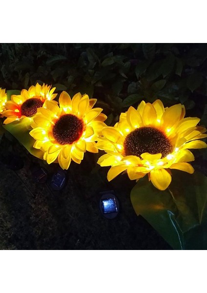 4x LED Güneş Ayçiçeği Çiçek Işık Açık Su Geçirmez Bahçe Dekorasyon Işık Bahçe Çim Dekorasyonu Için (Yurt Dışından) modelleri