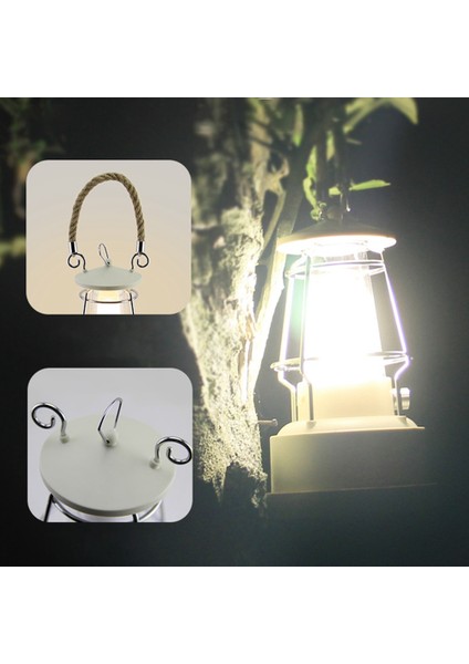 Çok Fonksiyonlu Retro Kamp Lambası Kamp Lambası Atmosfer Kademesiz Karartma At Lambası Şarj Çift Amaçlı (Beyaz) (Yurt Dışından) fırsatları