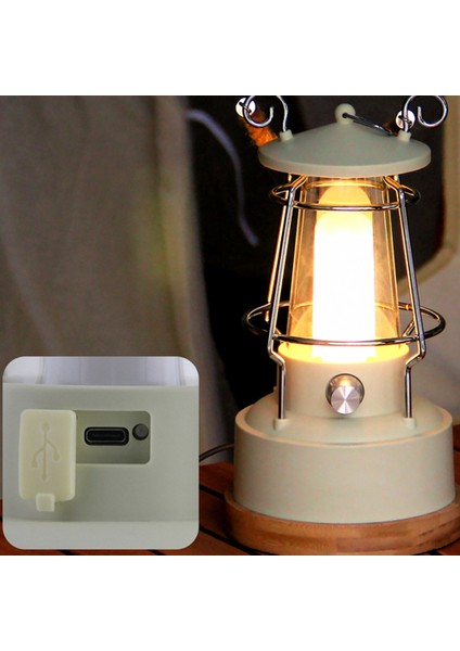 Çok Fonksiyonlu Retro Kamp Lambası Kamp Lambası Atmosfer Kademesiz Karartma At Lambası Şarj Çift Amaçlı (Beyaz) (Yurt Dışından) indirimleri