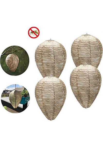 8 Adet Eşekarısı Yuvası, Tuzak Asılı Sahte Eşekarısı Yuvası Kağıt Yem Güvenli Sahte Tuzak Etkili Çevre Dostu Kağıt Eşekarısı Yuvası Bahçe Için (Yurt Dışından) fiyatları