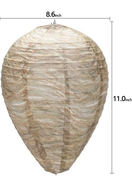 8 Adet Eşekarısı Yuvası, Tuzak Asılı Sahte Eşekarısı Yuvası Kağıt Yem Güvenli Sahte Tuzak Etkili Çevre Dostu Kağıt Eşekarısı Yuvası Bahçe Için (Yurt Dışından) fırsatları