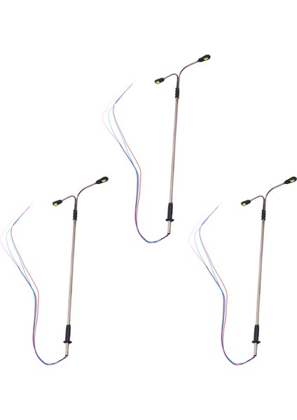 30X 2led 1:100 Ölçekli Sokak Lambası Manzara Mini Elektrik Direği Kum Masa Modeli Fener Direği Tren Demiryolu Sokak Tipi E (Yurt Dışından)
