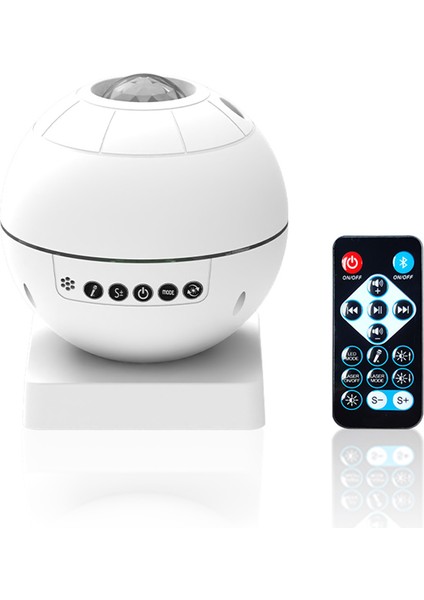 Yıldız Projektör Işığı LED Gece Lambası LED Projektör Işık Müzik Yıldızlı Su Dalgası Projektör Işığı Uyku Başucu Lambası (Yurt Dışından)